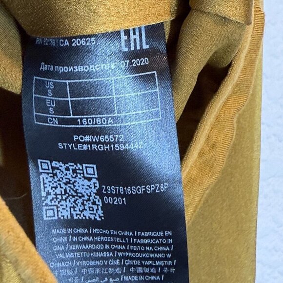 Marciano Guess Gold Blouse Top Bodysuit Small - Picture 10 of 12